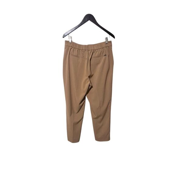 Banana Republic Pants Women's 10 Brown Stretch Slash Pockets Tapered Leg Pull-On - Picture 2 of 13